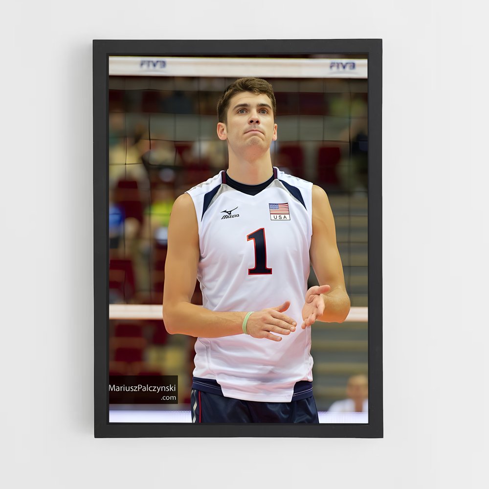 Poster Matt anderson short – affiche Volleyball (vue 2)